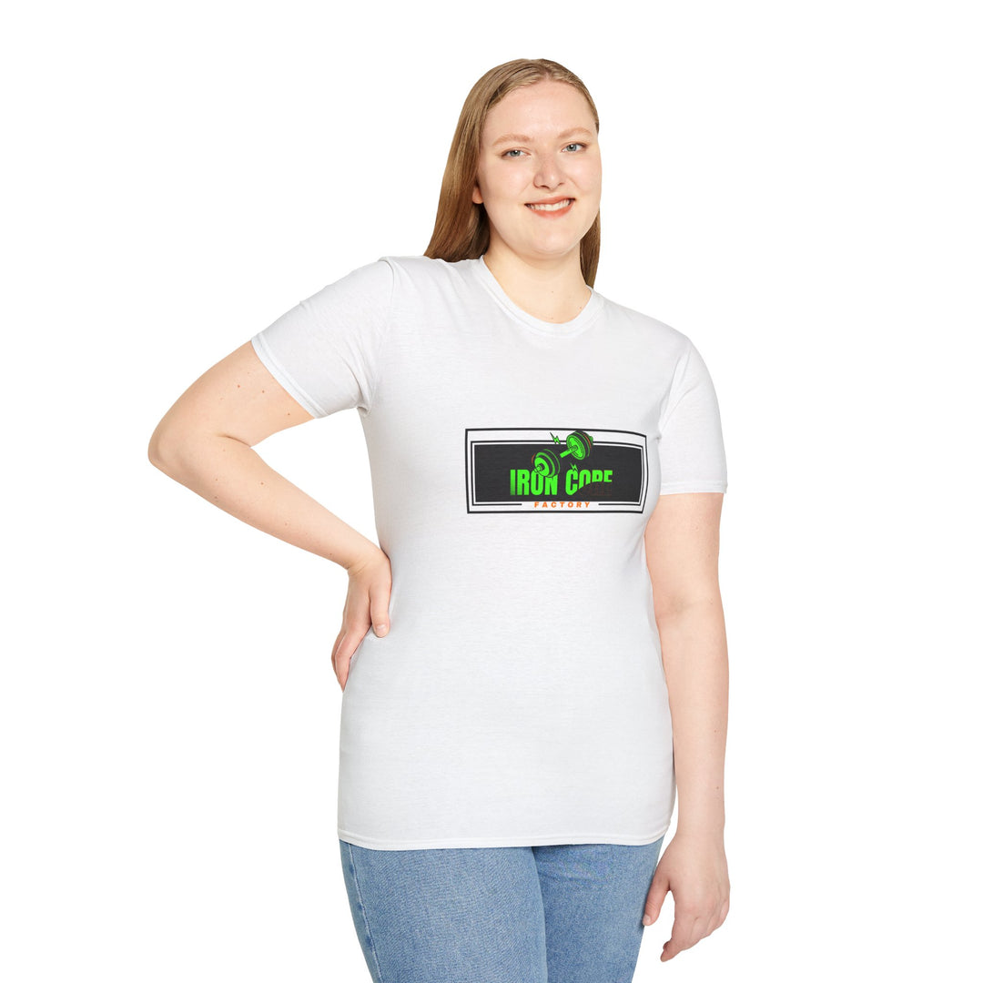 IRUN CODE Unisex Softstyle T-Shirt, Casual Tee, Graphic T-Shirt, Fitness Apparel, Gift for Runners, Motivational Shirt